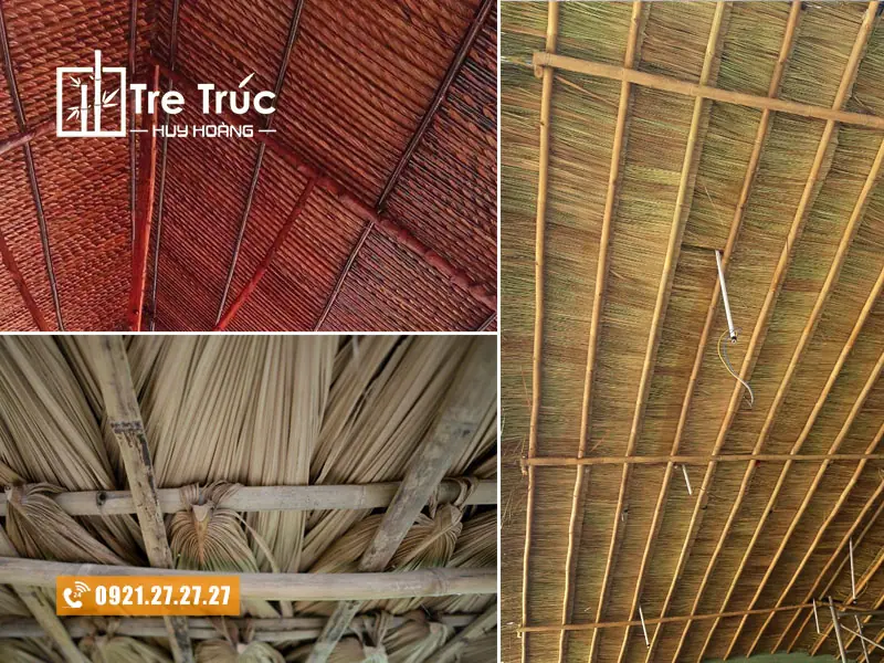 Các loại lá lợp nhà từ tự nhiên