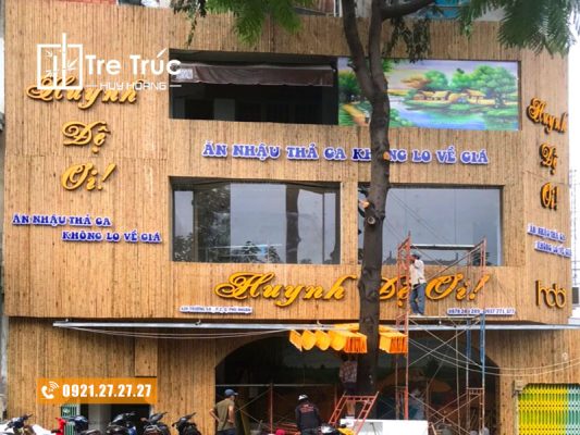 Ý tưởng trang trí nhà hàng bằng tre trúc đậm nét văn hóa Việt