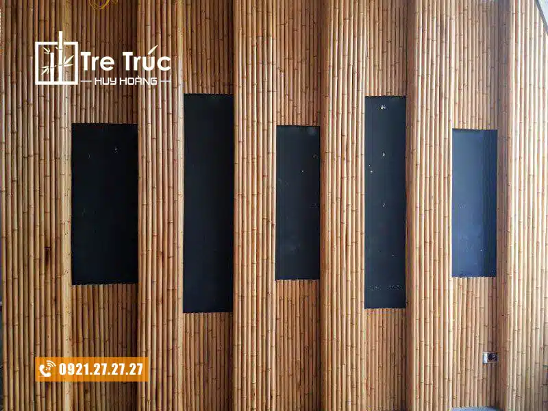 Ốp tường tre trang trí
