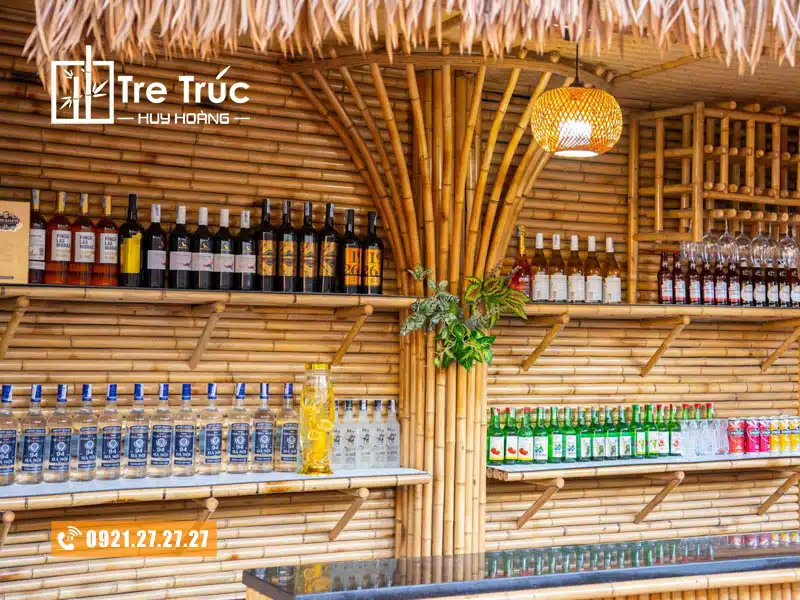 Ốp tường tre trang trí