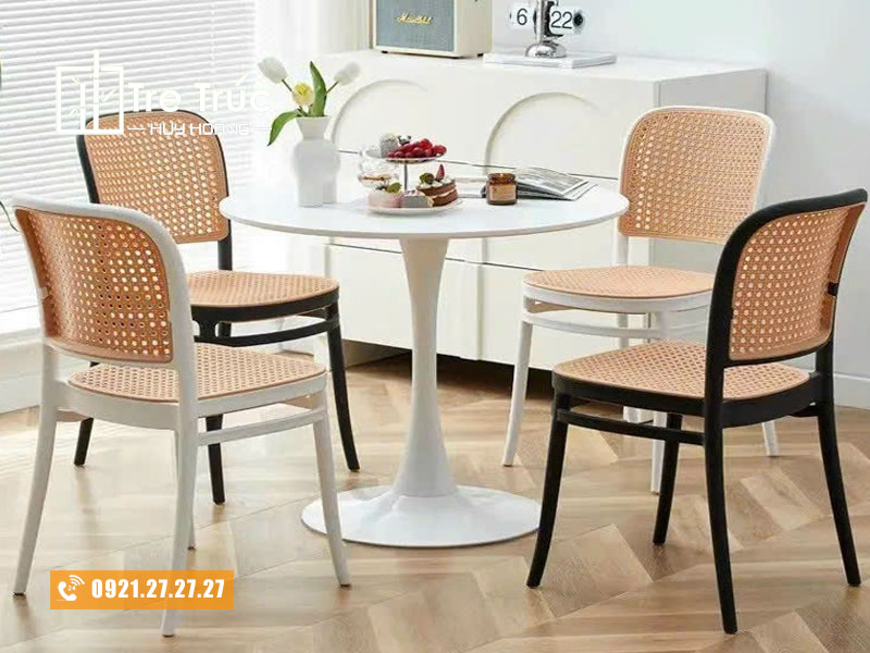 Ứng dụng ghế mây mắt cáo