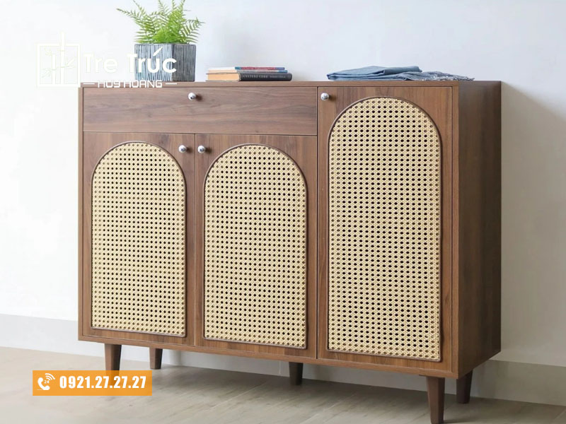 Tủ giày cánh mây