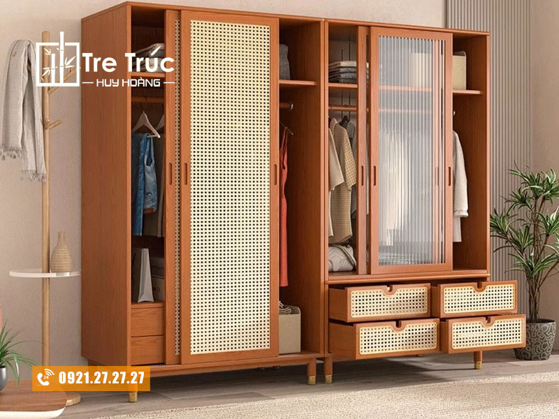 Tủ quần áo cánh mây