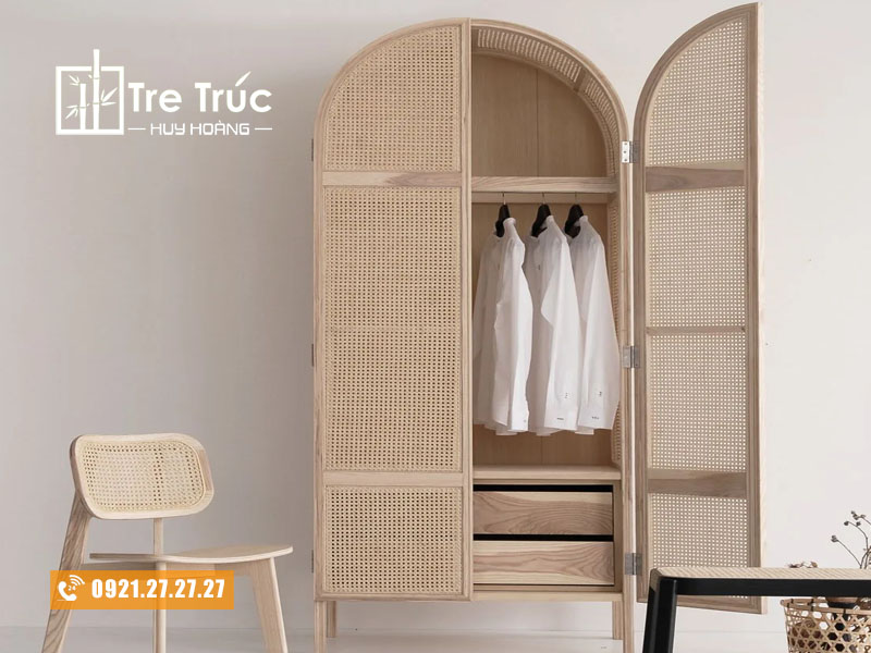 Tủ quần áo vòm cong cánh mây