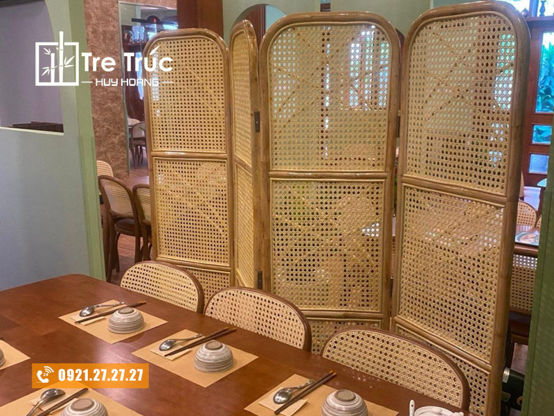 Ứng dụng bình phong mây