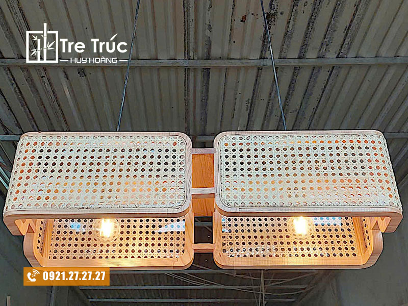 Đèn mây mắt cáo thả trần