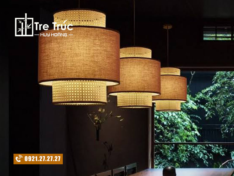Đèn mây mắt cáo thả trần