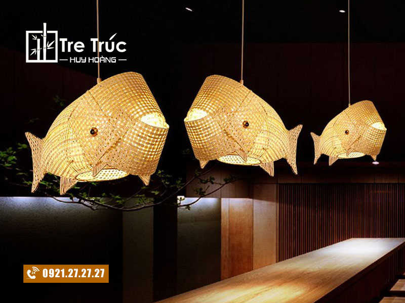 Đèn mây mắt cáo thả trần
