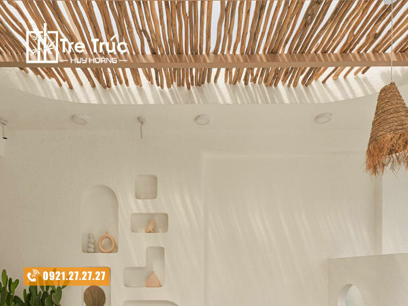 Gỗ bạch đàn lột vỏ trang trí